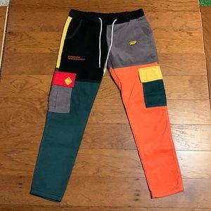 Stussy X coursemys velvet corduroy patchwork pants